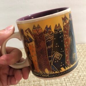 Laurel Burch 2004 Wine Things Unlimited Whimsical Feline Cat Mug